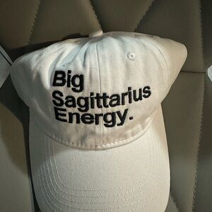 White 'Big Sagittarius Energy' Cap